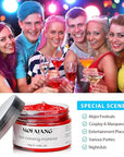 Red Temporary Hair Color Wax Spray - Hair Styling Clay 4.23 oz, Easy Washout for Halloween Cosplay, Party (Red)