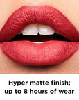 Revlon Ultra HD Lip Mousse Hyper Matte, Longwearing Creamy Liquid Lipstick in Pink, Dusty Rose (800), 0.2 oz