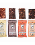 Wise Bar, Adaptogen Mushroom Bar Variety Box 12 Count , 3 Lemon Ginger, 3 Mocha Coconut, 3 Peanut Banana, 3 Cinnamon Turmeric | Functional Mushrooms and Adaptogens Bar | Organic Nutrition Energy Bars, Vegan, Gluten Free