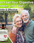 15 Day Gut Cleanse Detox for Women & Men - Advanced 15 Days Colon Cleanse with Probiotics and Psyllium Husk for Constipation Relief, Digestive Health, Colon Cleanser & Gut Health.60 Caps.