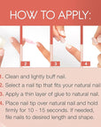 Ardell Nail Addict Naked Pristine, Press On Nails, Short Round Shape, Nail Kit, 1-Pack