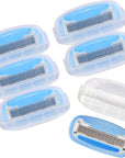 Amazon Basics 5-Blade Razor Refills for Women, 6 Count (Fits Amazon Basics Razor Handles Only) (Previously Solimo) (Pack of 2)