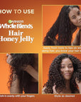 Garnier Whole Blends Hair Honey Jelly for Defining Waves and Curls, Hair Gel for Up to 100HRs Curl Definition, Frizz Control and Deep Moisture, 13.5 Fl Oz, 2 Count