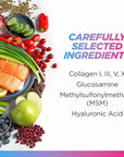 Livingood Daily Collagen + Joint Support, Grass Fed Multi Collagen Peptides I III V X with Hyaluronic Acid, Joint Support Supplement for Women & Men, Hair Skin Nails, Keto & Gluten Free, 120 Capsules