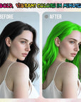 Temporary Hair Color Spray for Adults & Kids - Instant Green Dye Alternative | Non-Sticky, Washable & Gentle Formula | Party, Halloween, Costume Makeup (150 ml)