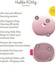 GESKE x Hello Kitty SmartAppGuided™ Sonic Facial Brush | 4 in 1 | Electric Facial Cleansing Brush | Skin Cleansing Brush | Facial Brush | Daily Skincare Routine| Facial Massager & Skin Care