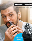 Wahl Pro Series® Rechargeable Eyebrow, Ear & Nose Hair Trimmer for Men – Painless DualTech® Eyebrow Trimmer & Facial Hair Removal Device – Model 3025656