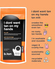 b.tan Body Self Tanning Mitt | I Don't Want Tan On My Hands - Self Tanning Applicator Glove with Thumb, Streak-Free, Even Application, Velvety Soft, Reusable, Sunless Tan, Body Lotion, Tanning Lotion