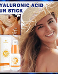 Sun Stick,Watery Sunscreen Stick for Face,Matte Long Lasting Non-Greasy SPF 50+Sunstick N