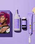Softsheen-Carson Dark and Lovely Hair Dye, Fade Resist Hair Color with Conditioning Mask, Poppin Pink, 1 Kit