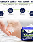 Tea Tree Oil Foot Cream - Moisturizing Athletes Foot Care For Dry Cracked Feet Cream - Heel & Callus Removal, Toenail Treatment, Ringworm Itchiness Relief - Made in USA Foot Cream, 2 Ounce Pack of 1