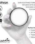 Mehron Makeup Paradise Makeup AQ Pro Size | Stage & Screen Performance, Face & Body Painting, Beauty, Cosplay, and Halloween | Water Activated Face Paint, Body Paint 1.4 oz (40 g) – White