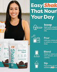 310 Nutrition All-In-One Meal Replacement Shake Powder - Plant-Based Protein Smoothie Blend w/High Fiber, Probiotics & Adaptogens - Low Carb, Vegan, Keto & Paleo Friendly - Chocolate Icing - 28 Srv