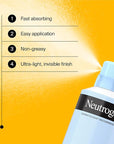 Neutrogena Ultra Sheer Body Mist Sunscreen Spray, Broad Spectrum SPF 70, Lightweight Spray Sunscreen, Non-Greasy & Water Resistant, Oil-Free & Non-Comedogenic UVA/UVB, 5 oz, Pack of 3