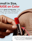 Blue Squid PRO Red Face Paint Stick - Waterproof Body Paint for Adults & Kids Eye Black Baseball, Eyeblack Softball - Vegan Hypoallergenic Twist-Up Non-Toxic Makeup Stick for Cosplay, Sports & SFX