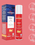 Detan+ Dewy Face Sunscreen with SPF 50+ & PA++++ | Broad Spectrum Protection & No White Cast | Fights Sun Damage with Cherry Tomato & Hyaluronic Acid | 1.76 Oz/50g