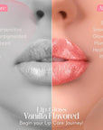 SMONRIS Moisturizing Shiny Lip glosses to Heal Dry Lips for Long Lasting Hydration – High Shine Cruelty Free Non-Sticky Lip Plumper with Vitamin E, Coconut Oil, Hyaluronic acid and Glitter Finish