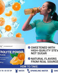 Dr. Berg Zero Sugar Hydration Keto Electrolyte Powder - Enhanced w/ 1000 mg of Potassium & Real Pink Himalayan Salt (NOT Table Salt) - Tangerine Flavor Hydration Drink Mix Supplement - 50 Servings