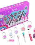 Luna Star Klee Deluxe Holiday Makeup Kit for Kids, Tweens and Teens. Non-Toxic and Kid-Friendly. Made in USA. (Holly Cuddles)