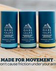 Oars + Alps Deodorant for Men & Women, Aluminum Free Deodorant for Men, Dermatologist Tested, Clean Ingredients, Non Toxic, Vegan, Long Lasting, Odor Protection, Variety Pack 3pk, 2.6oz