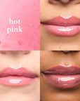 Julep So Plush Lip Oil, Hydrating Lip Treatment, Sheer Color & High-Shine Finish, Infused With Jojoba Oils, Apricot and Avocado, Vegan & Cruelty-free, Hot Pink