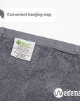 100% Cotton Washcloths Set 13” x 13” | Dark Grey Towels | Set of 18 Ultra Soft and Highly Absorbent Washcloths Sets for Bathroom, Gym, Spa | Machine Washable Face Towel