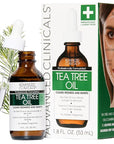 Advanced Clinicals Tea Tree Oil For Skin Facial Serum | Tea Tree Serum For Face With Vitamin E + Botanicals To Help Improve Appearance Of Large Pores & Skintone For Smoother Looking Skin, 1.8 Fl Oz