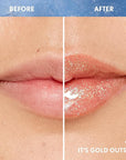 COVERGIRL Clean Fresh Yummy Plumper Lip Gloss, 900 It's Gold Outside, Shiny, Vegan Formula, Easy to Apply, Minty Flavor, 0.33oz