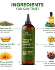Botanic Hearth Hemp & Biotin Hair Oil (6.7 Fl Oz) | Nourishing And Strengthening Hair Treatment For Thicker, Healthier|Looking Hair | Paraben Free | Suitable For All Hair Types