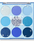 ColourPop Blue Moon Eyeshadow Palette - Monochromatic Blue Shadow Palette with Matte, Metallic and Duochrome Finishes - High-Pigment Eye Makeup with a Long-Wearing Formula (0.3 oz)