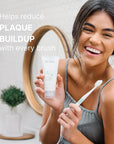 Nu Skin AP 24 Whitening Fluoride Toothpaste | AP 24 Blend | Vanilla Mint Flavor | Brightens Teeth | Removes Surface Stains | Prevents Dental Cavities & Plaque | Enamel-Safe | 4 oz | 1 Pack