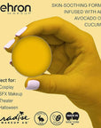 Mehron Makeup Paradise Makeup AQ Refill Size | Face & Body Painting, Beauty, Cosplay, and Halloween | Water Activated Face Paint, Body Paint .25 oz (7 ml) (Yellow)
