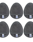 SINLAND Reusable Makeup Remover Pads For Face,Eye,Lips Microfiber Gentle Facial Cleansing Cloths for All Skin Types Friendly for Makeup Remover With Laundry Bag 5.1inchx3.93inch Gray Pack of 6