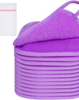 KODAMO Makeup Remover Cloth, Reusable Makeup Remover Pads Washable Travel Bag, Microfiber Makeup Removal Face Wash Cloths with Just Water, 12 Pack/Violet