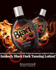 Millennium Tanning Insanely Black 60x, Mega Tingle Dark Tanning Lotion, 13.5 Ounces