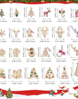24PCS Large Christmas Nail Charms, 3D Alloy Big Christmas Gems Jewels Luxury Holiday Charms for Nails Design, Xmas Nail Art Bling Jewelry Shiny Crystal Diamonds for Women Holiday Manicure Decorations