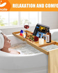 Artmalle luxury bathtub caddy tray