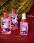 Spa Gift Basket for Women, ROSE & JASMINE Friendship Gifts Women, Tote Bag, Shower Gel, Hand & Body Cream, Hitrees Bath Gift Set for Her, Mom, Mothers Day
