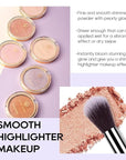 Baked Highlighter Powder Palette, Makeup Highlighter Powder Palette Gold Brown
