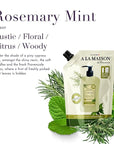 A LA MAISON French Liquid Hand Soap RefilL - Natural Hand Wash Made with Essential Oils - Biodegradable, Plant-Based, Vegan, Cruelty-Free (33.8 Fl Oz Pouch, 3 Pack, Rosemary Mint)