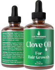 Clove, Rosemary, Peppermint & Jamaican Black Castor Oil Serum (1oz) - Vegan Hair Growth Treatment for Thickening, Moisturizing & Strengthening Weak Hair