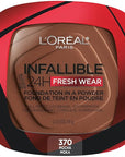 L'Oreal Paris Makeup Infallible Fresh Wear Foundation in a Powder, Up to 24H Wear, Waterproof, Mocha, 0.31 oz.