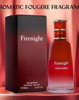 NovoGlow Firenight Pour Homme- Eau De Parfum Spray Perfume, Fragrance For Men- Daywear, Casual Daily Cologne 3.4 Oz Bottle- Ideal EDT Beauty Gift for Birthday, Anniversary