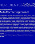 Andalou Naturals Deep Hydration Face Moisturizer, Multi-Correcting Cream, Day & Night Moisturizer for Face with Hyaluronic Acid & Vegan Collagen for Softer & More Supple Skin, 1.7 fl oz