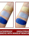 MEICOLY Royal Blue Face Body Paint Stick(1.06 Oz),Scary Clown Makeup,Waterproof Blue Eye Black Baseball/Softball/Football,Face Paint Stick for Halloween,Smurf Mystique Cosplay,Avatar SFX Makeup