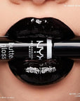 NYX PROFESSIONAL MAKEUP Butter Gloss, Non-Sticky Lip Gloss - Licorice (Black)