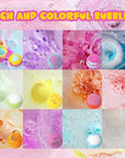 Bath Bombs for Kids with Surprise Toys Inside, 12 Pack Essential Oil SPA Bath Bombs, Bubbles Gentle and Safe Fragranced Bath Balls, Halloween Birthday Christmas Gift Set for Kids Boys Girls