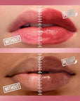 MAYBELLINE Lifter Gloss Lifter Plump, Plumping Lip Gloss with Chili Pepper and 5% Maxi-Lip, Red Flag, Sheer Red, 1 Count