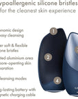 GESKE SmartAppGuided Sonic Thermo Facial Brush | 6 in 1 | Skin Cleansing | Cleansing Brush with Thermal Function | Electric Facial Massager