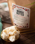 Raw Mango Butter - 100% Natural Skin and Hair Moisturizer - Use with Shea in DIY Whipped Body Butter, Mango Body Lotion, Lip Gloss and Soap Making, 8 oz Block